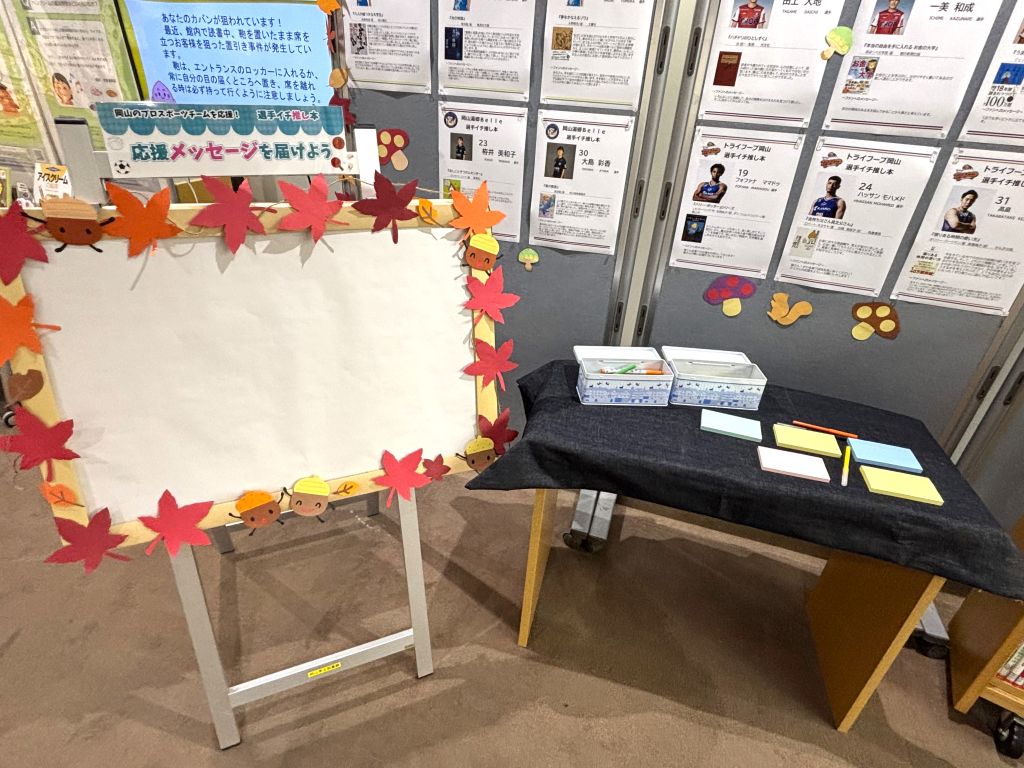 「岡山のプロスポーツチームを応援！選手オススメの一冊」展示画像３