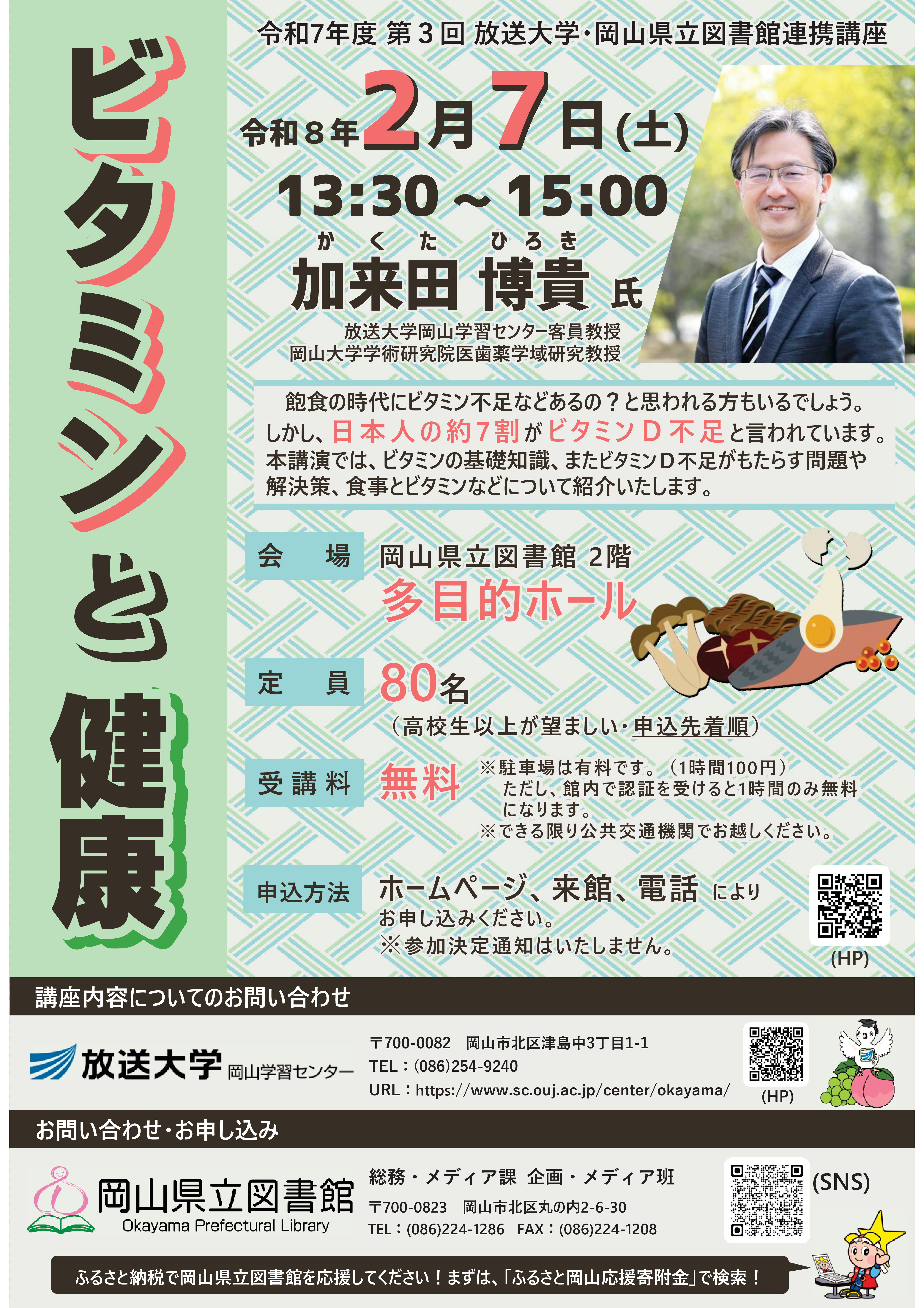 「ビタミンと健康」ポスター