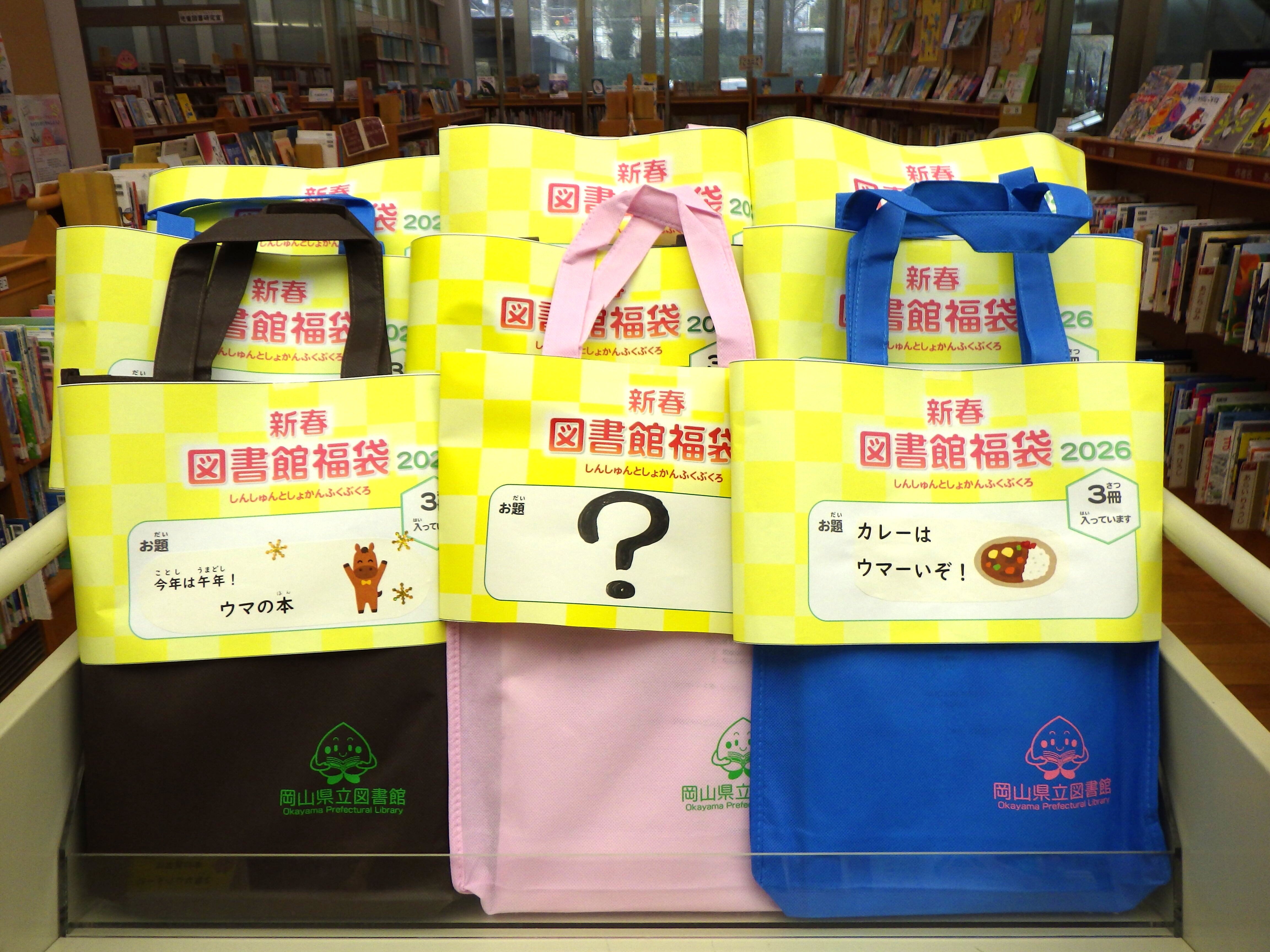 「新春図書館福袋 ２０２６」の様子１