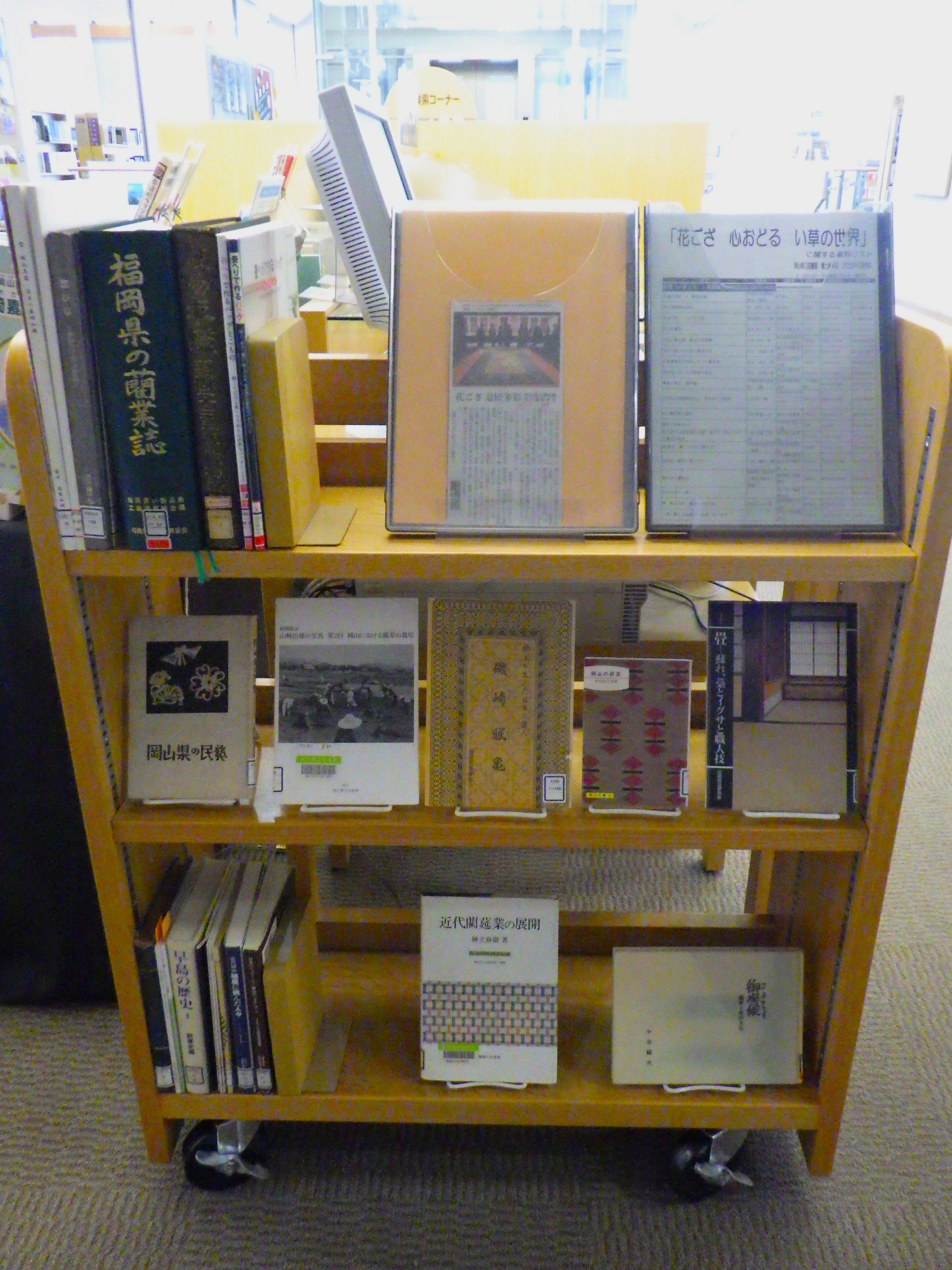 『岡山県立博物館連携展示 花ござ 心おどる い草の世界』展示画像２