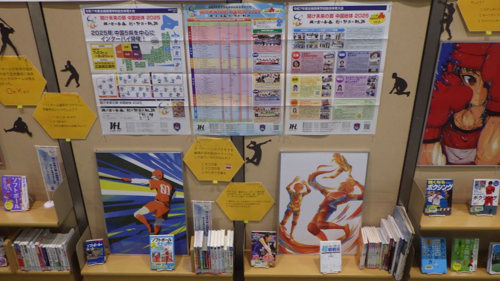 「全国高等学校総合体育大会（インターハイ）『開け未来の扉 中国総体2025』」展示画像３